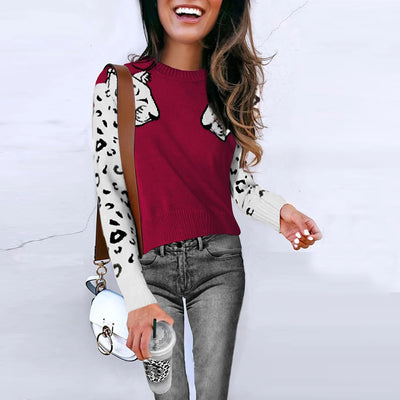 Suéter con Patrón Leopardo en Mangas - Image 21