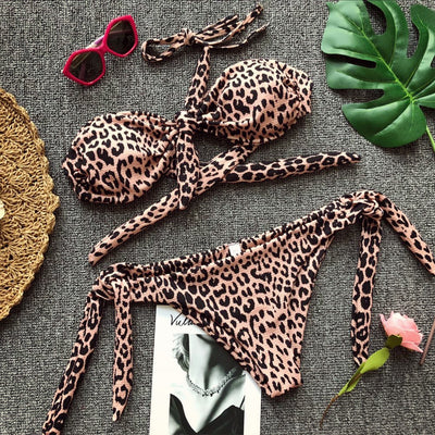 Bikini Estampado Lunares con Diseño Abierto Sexy - Image 11