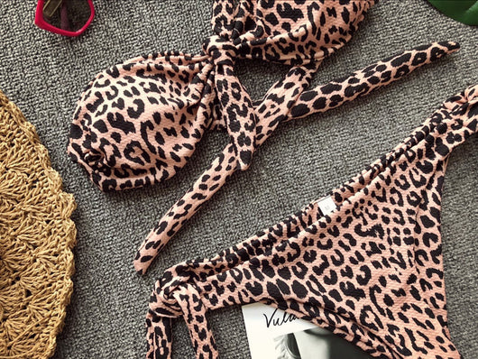 Bikini Estampado Lunares con Diseño Abierto Sexy - Image 12