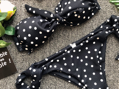 Bikini Estampado Lunares con Diseño Abierto Sexy - Image 15