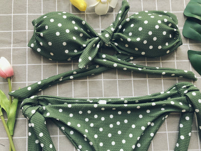 Bikini Estampado Lunares con Diseño Abierto Sexy - Image 21
