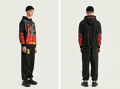 Sudadera Holgada con Capucha y Estampado Graffiti - Image 12