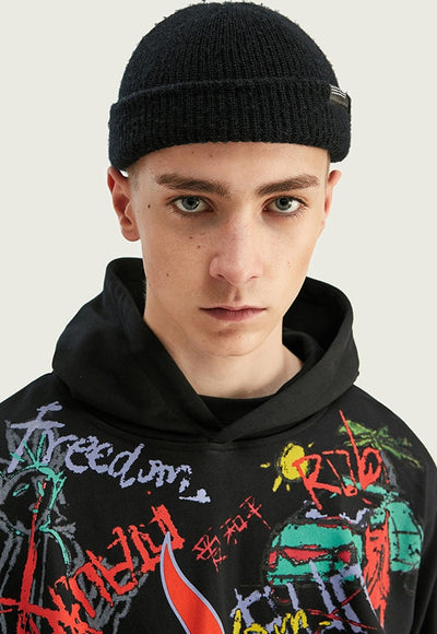Sudadera Holgada con Capucha y Estampado Graffiti - Image 16