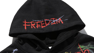Sudadera Holgada con Capucha y Estampado Graffiti - Image 18