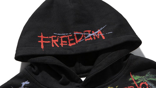 Sudadera Holgada con Capucha y Estampado Graffiti - Image 18