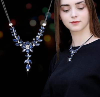 Collar Cadena de Suéter Copo de Nieve Cristal - Largo y Elegante - Image 16