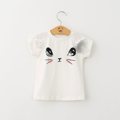 Conjunto Infantil Gato Adorable con Falda Abullonada y Detalles de Mariposa - Image 11