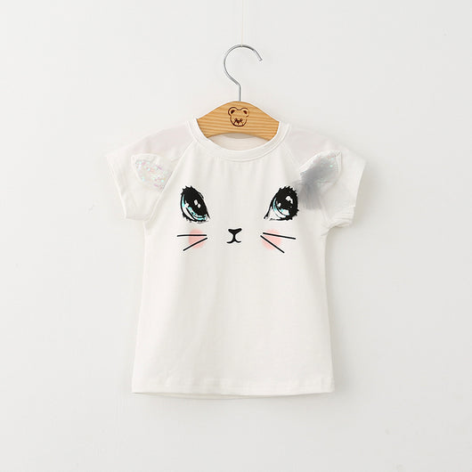 Conjunto Infantil Gato Adorable con Falda Abullonada y Detalles de Mariposa - Image 11