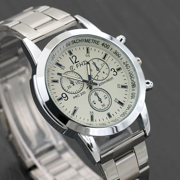 Reloj de Cuarzo para Hombre con Cristal Azul - Regalo de Moda Elegante