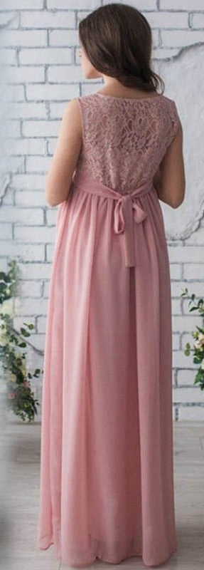 Vestido de Maternidad sin Mangas con Encaje Elegante - Image 14