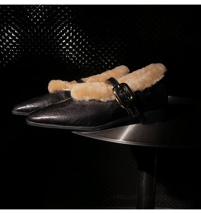 Zapatos Mujer con Correa al Tobillo en Piel de Oveja - Image 16