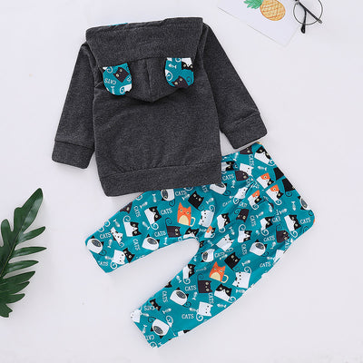 Conjunto de Ropa con Estampado de Gatos - Image 9