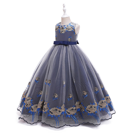 Vestido de Princesa Europeo Americano para Niñas - Disfraz de Concierto Piano - Image 10
