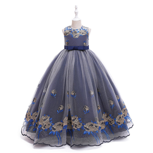 Vestido de Princesa Europeo Americano para Niñas - Disfraz de Concierto Piano - Image 11