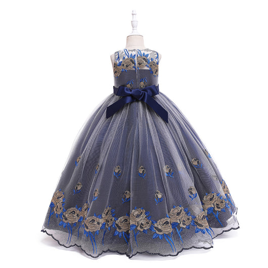 Vestido de Princesa Europeo Americano para Niñas - Disfraz de Concierto Piano - Image 12