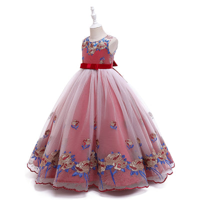Vestido de Princesa Europeo Americano para Niñas - Disfraz de Concierto Piano - Image 18