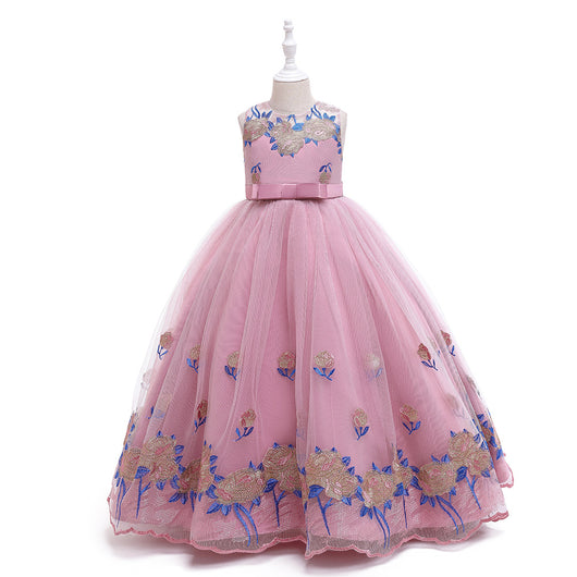 Vestido de Princesa Europeo Americano para Niñas - Disfraz de Concierto Piano - Image 26