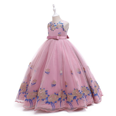 Vestido de Princesa Europeo Americano para Niñas - Disfraz de Concierto Piano - Image 27