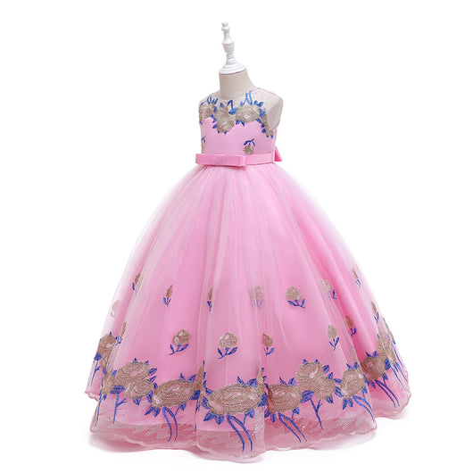 Vestido de Princesa Europeo Americano para Niñas - Disfraz de Concierto Piano - Image 34
