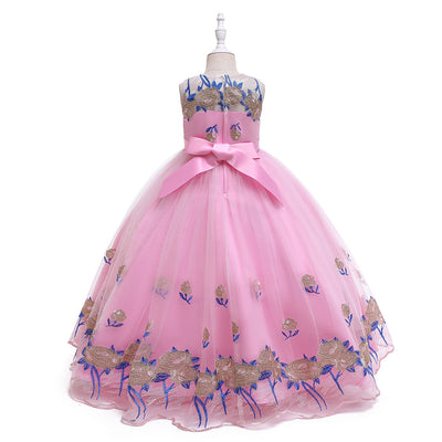 Vestido de Princesa Europeo Americano para Niñas - Disfraz de Concierto Piano - Image 36