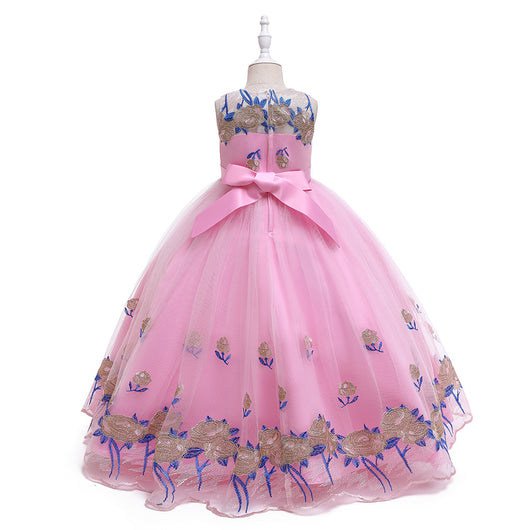 Vestido de Princesa Europeo Americano para Niñas - Disfraz de Concierto Piano - Image 36