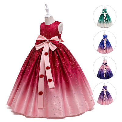 Vestido Infantil Elegante Estilo Internacional - Falda Larga para Celebraciones - Image 10