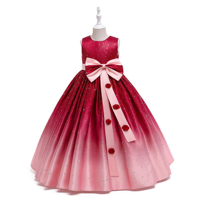 Vestido Infantil Elegante Estilo Internacional - Falda Larga para Celebraciones - Image 12