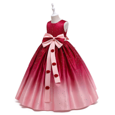 Vestido Infantil Elegante Estilo Internacional - Falda Larga para Celebraciones - Image 13