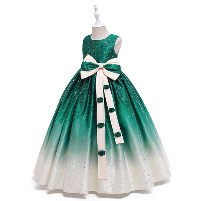 Vestido Infantil Elegante Estilo Internacional - Falda Larga para Celebraciones - Image 20
