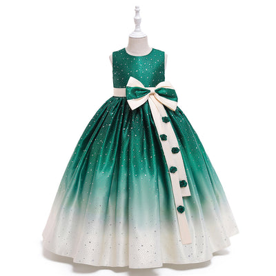Vestido Infantil Elegante Estilo Internacional - Falda Larga para Celebraciones - Image 21