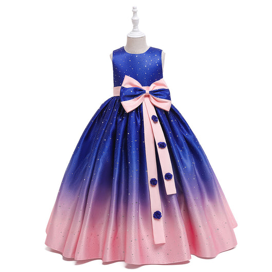 Vestido Infantil Elegante Estilo Internacional - Falda Larga para Celebraciones - Image 29