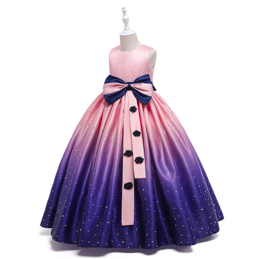 Vestido Infantil Elegante Estilo Internacional - Falda Larga para Celebraciones - Image 36