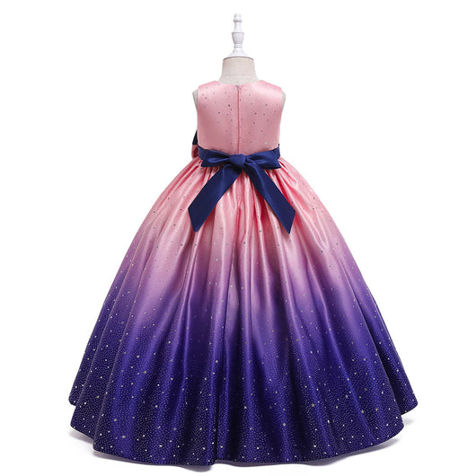 Vestido Infantil Elegante Estilo Internacional - Falda Larga para Celebraciones - Image 38