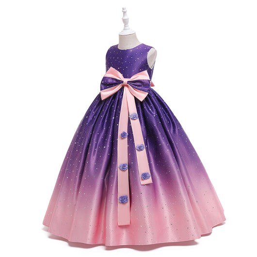 Vestido Infantil Elegante Estilo Internacional - Falda Larga para Celebraciones - Image 44
