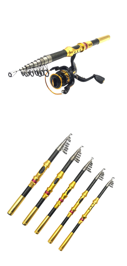 Caña de Pescar Mini Carbono para Trucha y Pesca Ligera - Image 4