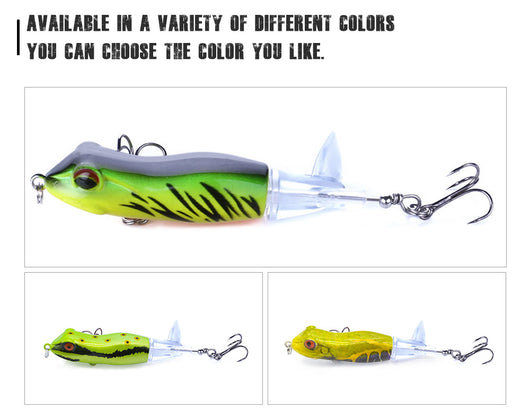 Rana Flotante Artificial 9cm con Hélice - Cebo Duro Premium para Pesca - Image 19