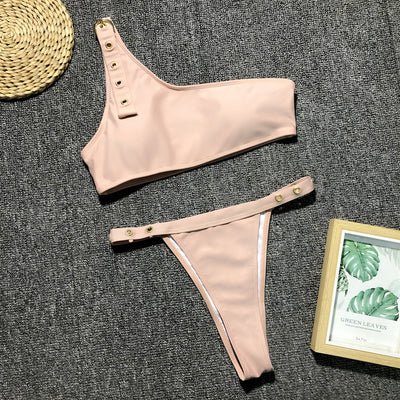 Bikini Asimétrico de Un Hombro - Image 17