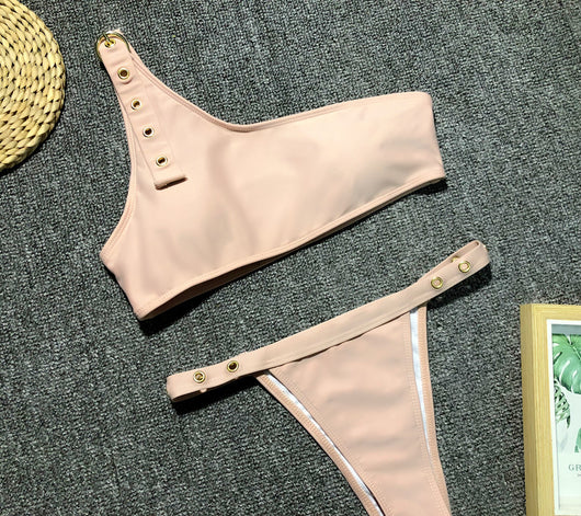 Bikini Asimétrico de Un Hombro - Image 18