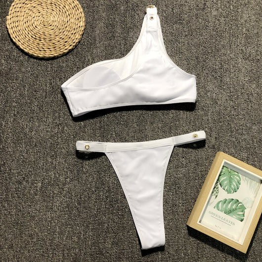Bikini Asimétrico de Un Hombro - Image 30