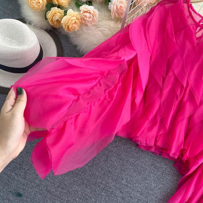 Blusa Elegante de Chifón con Volantes Superpuestos - Image 20