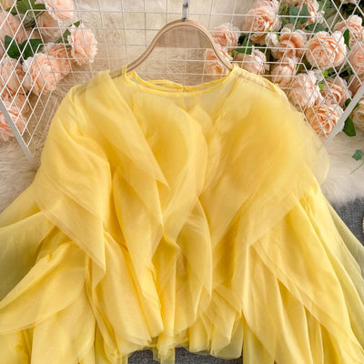 Blusa Elegante de Chifón con Volantes Superpuestos - Image 32