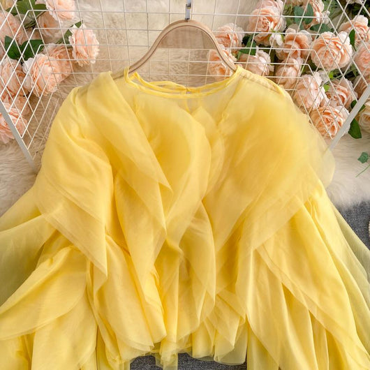 Blusa Elegante de Chifón con Volantes Superpuestos - Image 32