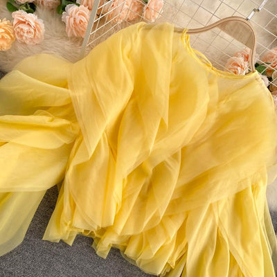 Blusa Elegante de Chifón con Volantes Superpuestos - Image 41