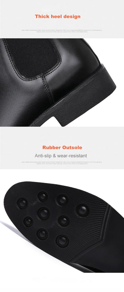 Botas de Cuero PU Elegantes para Hombre Estilo Británico Invierno - Image 13