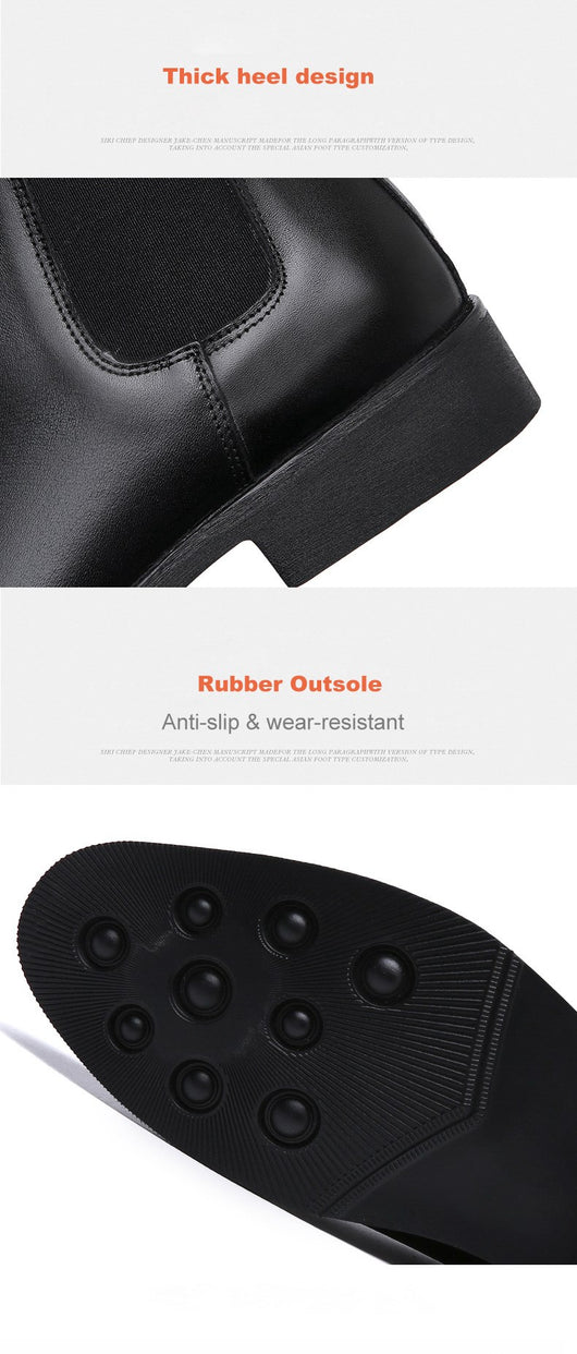 Botas de Cuero PU Elegantes para Hombre Estilo Británico Invierno - Image 13