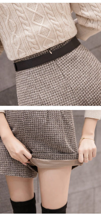 Shorts Plaid Cintura Alta Slim Fit - Efecto Adelgazante - Image 13