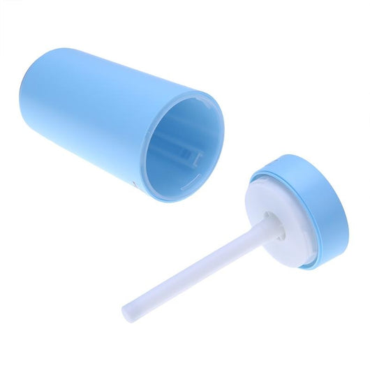 White mini USB ultrasonic humidifier with a green LED light strip, emitting mist, on a white surface. - Image 22