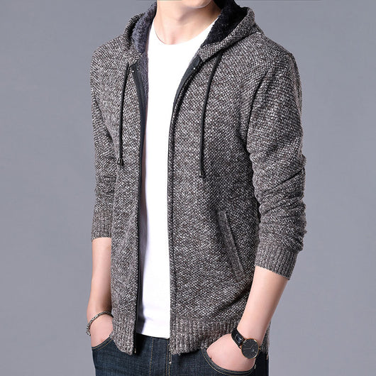 Cardigan de Cuello Alto para Hombre - Suéter Elegante de Manga Larga - Image 20