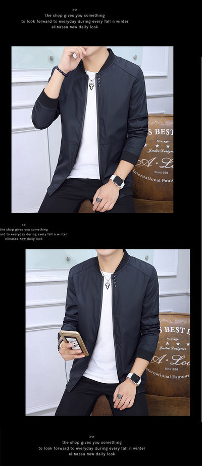 Chaqueta Beisbolera Slim Fit para Hombre - Estilo Urbano Tendencia - Image 8