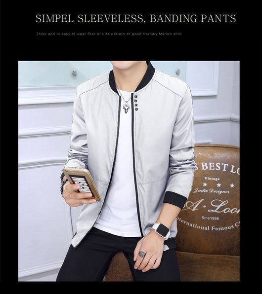 Chaqueta Beisbolera Slim Fit para Hombre - Estilo Urbano Tendencia - Image 9